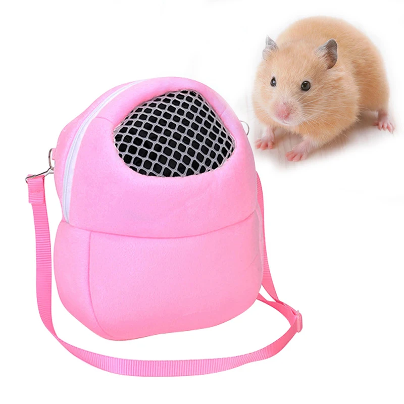 

Small Pet Carrier Bag Hamster Outgoing Bag with Shoulder Strap Portable Travel Handbag Backpack for Hedgehog Hamster