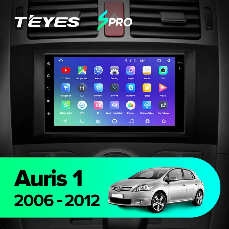 TEYES SPRO Штатная магнитола For Тойота Аурис E150 Toyota Auris 1 2006 - 2012 Android 8.1 до 8-ЯДЕР 4 + 64ГБ 32EQ