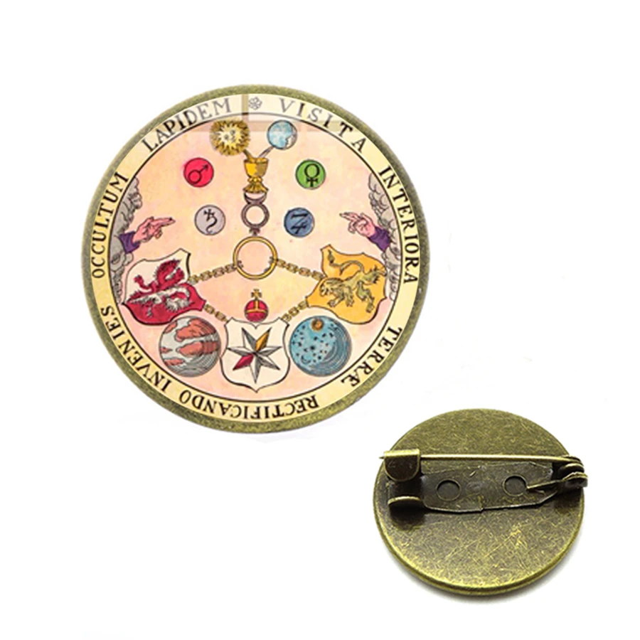 Ouroboros гексагональная змеиная брошь Мистика Магия вечная Алхимия Краули