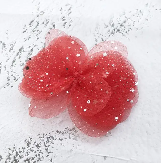 Новые корейские шифоновые заколки для волос принцессы шпильки со звездами