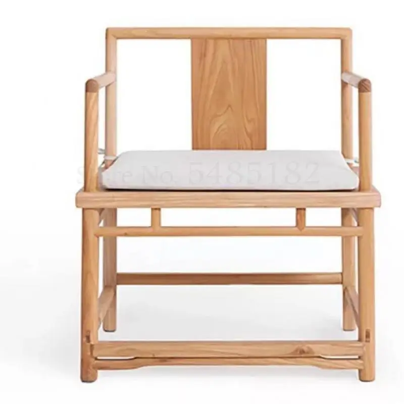 Черный орех старый Эльм цельное дерево одинарный круглый стул Новый китайский