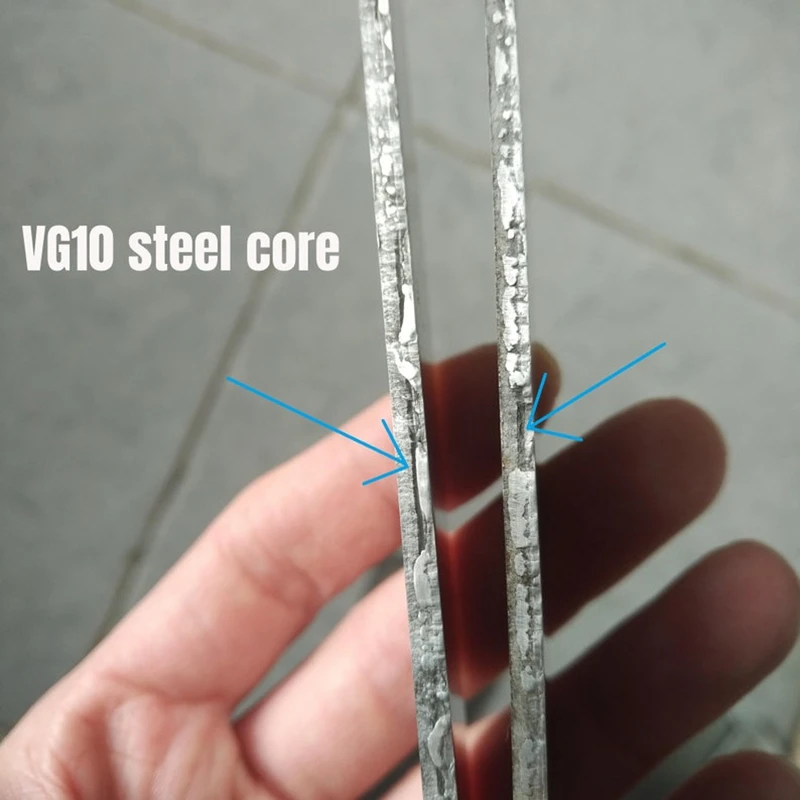 Стержень для заготовки из дамасской стали стальное лезвие полотно кованая