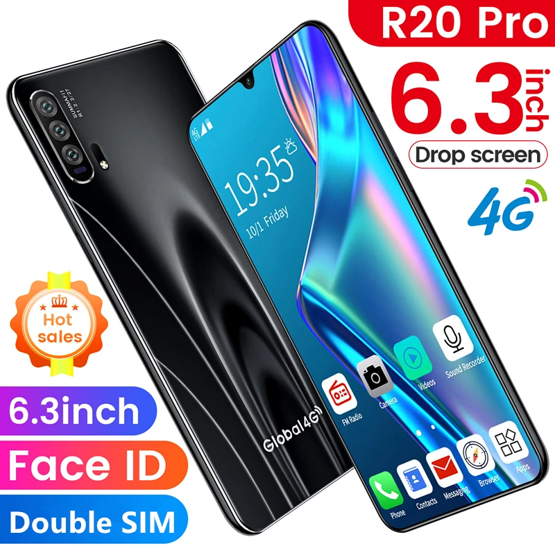 R20 1 Гб + 16 Смартфон Android 4G мобильные телефоны глобальная версия 6 3 дюймов две