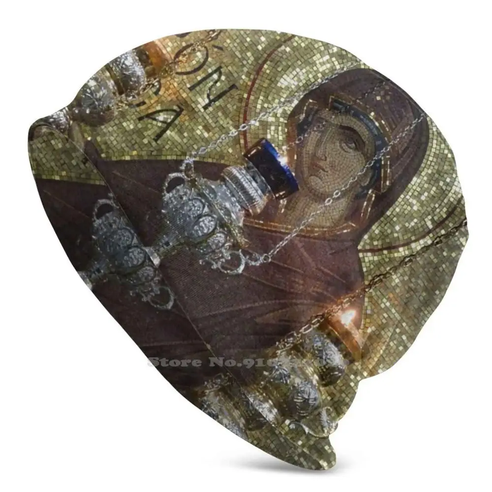 

Beautiful Icon Of Virgin Mary Varna Cathedral A Stretch Knit Beanies Autumn Winter Hats For Man Woman Child Teens A Varna