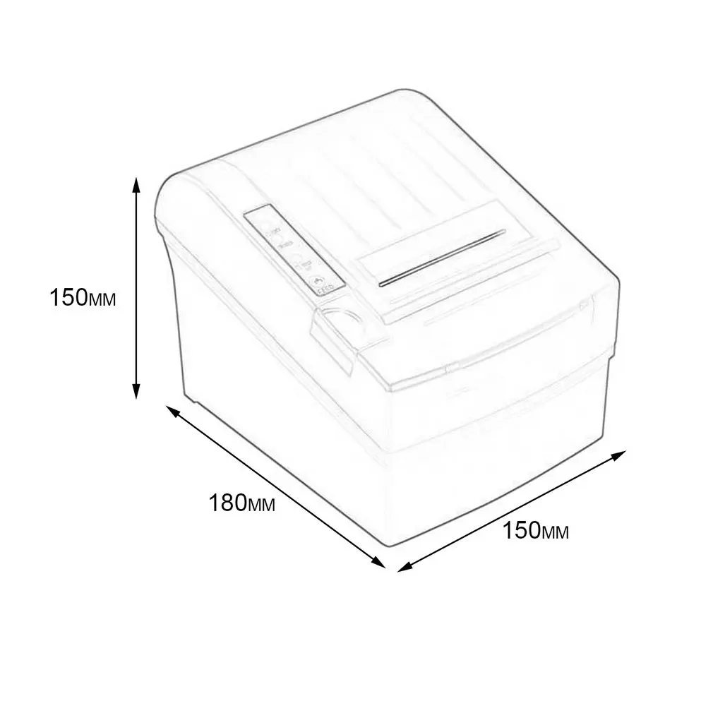 POS-8220 Portable POS Thermal Receipt Printer 80mm Auto Cutter USB Waterproof Oil-proof | Компьютеры и офис