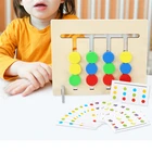 Четыре цветаФруктовая игра Монтессори Деревянные детские игрушки логика двухсторонние детские развивающие игрушки подарки