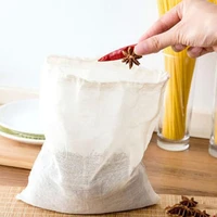 30x35cm 1pcs non woven paper empty draw string teabags heat seal filter herb loose tea bag pouch
