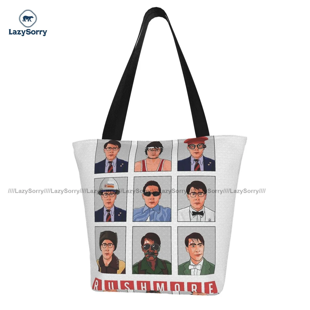 

Wes Anderson Shopping Bag Business Cloth Handbags Female Fashion Funny Bags