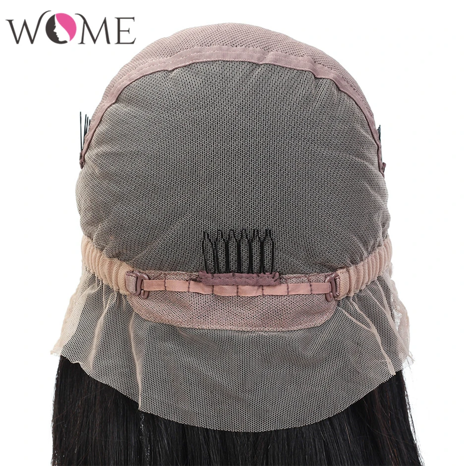 Женские парики на полной сетке бразильские прямые из человеческих волос 150%