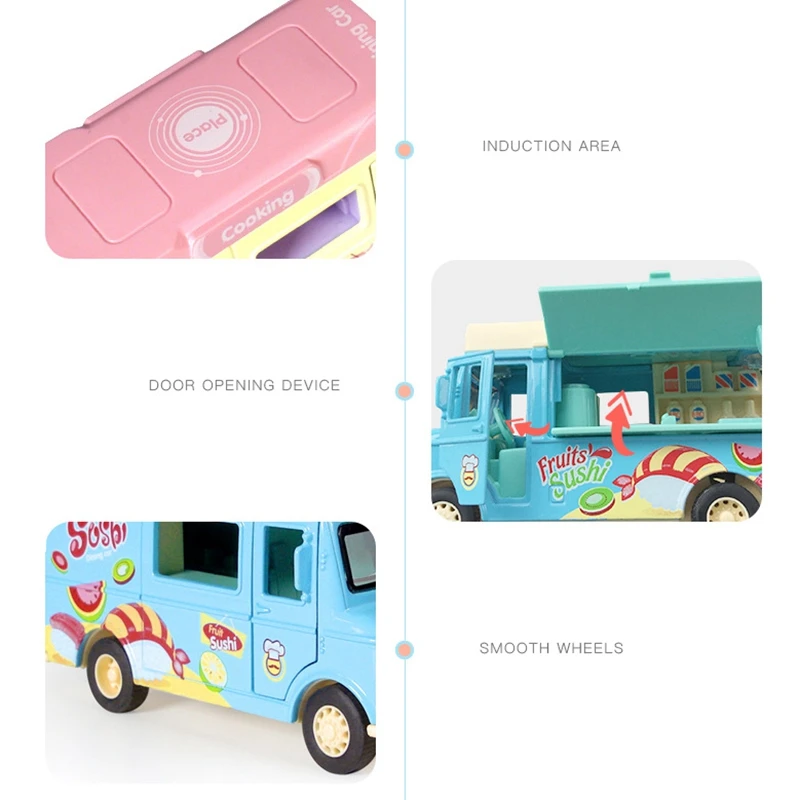 

Pull Back Car with Music Light and Openable Doors Induction Toy Truck