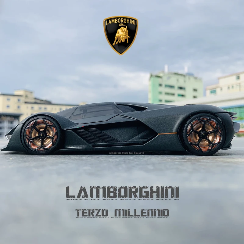 

Поп-игрушки Bburago 1:24 Lamborghini Terzo o met Hray сплав роскошный автомобиль литые модели автомобилей коллекционная игрушка подарок
