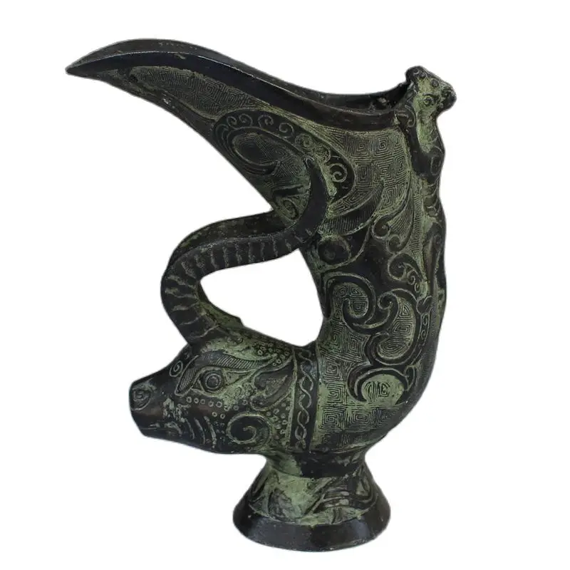 

Antique bronze sheep cup Ornament Collection