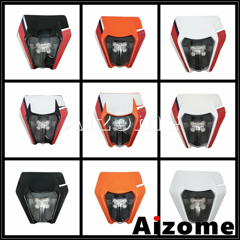 Светодиодные фары Enduro для мотокросса 12 В E8 Emark мотоцикла Yamaha Kawasaki MX EXC 450 SX XC WR DRZ KLX KX