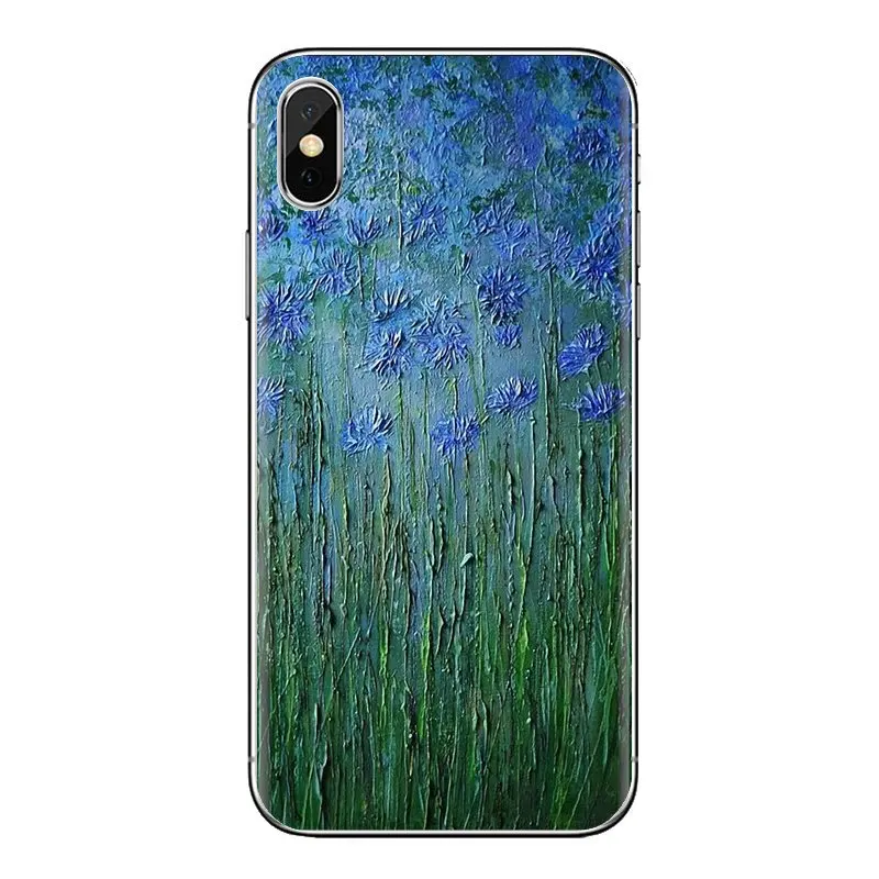 Чехол из ТПУ для sony Xperia Z Z1 Z2 Z3 Z5 compact M2 M4 M5 E3 T3 XA Aqua LG G4 G5 G3 G2 Mini Blue Cornflowers Butterfly Delphinium |