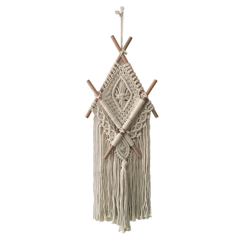 

Boho Tapestry Home Wall Decor Chic Handmade Woven Macrame Tapestries Wall Carpet Dorm Room Decoration
