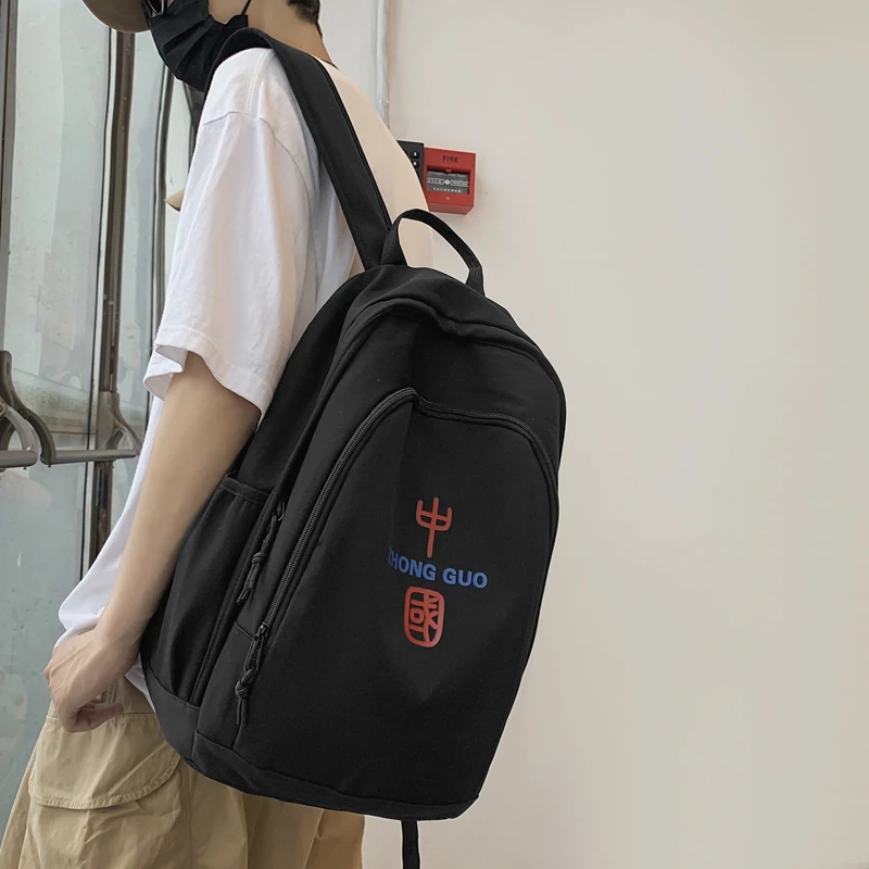 

ZhongGuo Embroidery Backpack Female Bags for Women Leisure Couples Backpack More Enduring Use Travel Backpack Books Knapsack Bag