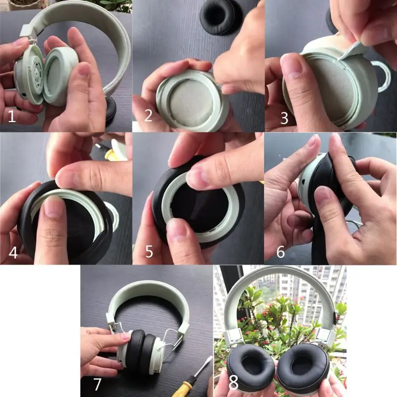 2 шт./1 пара 70 мм Универсальный наушников подушки Замена амбушюры для Urbanears Plattan ADV