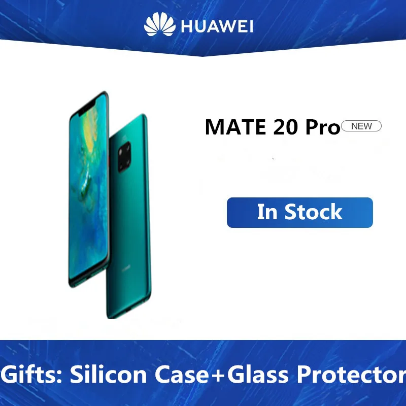 DHL Быстрая HuaWei mate 20 Pro 4G LTE мобильный телефон Kirin 980 Android 9,0 6,3" 3120x1440 8 Гб ram 256 ГБ rom 40.0MP IP68 NFC