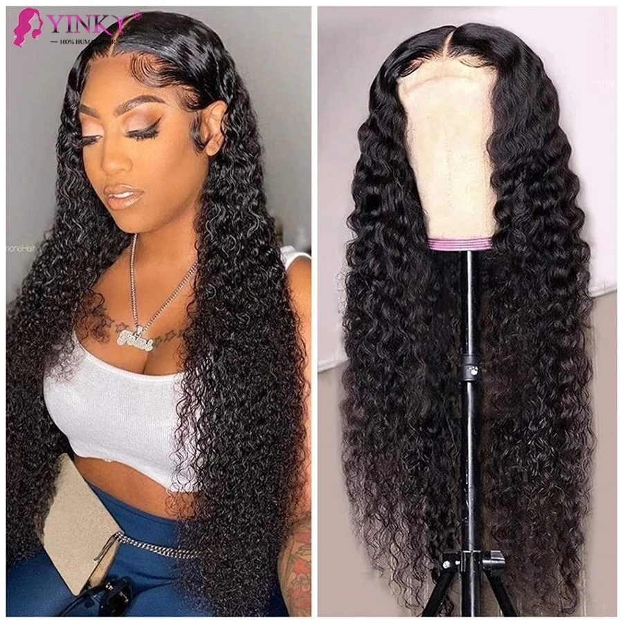 4x4 Water Wave Lace Front Human Hair Wigs 180 Density  Lace Closure Wigs For Women India Water Wave Lace Closure Wigs