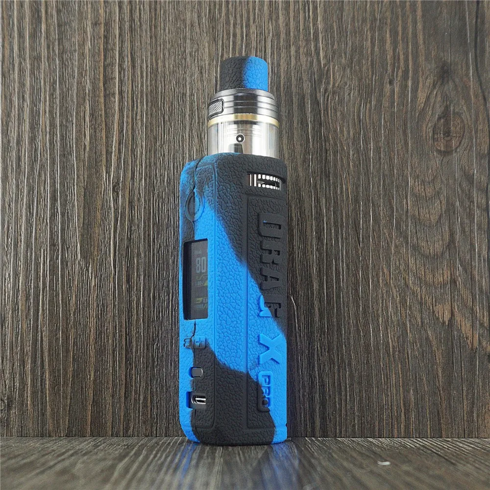 hot sale fashion black luminous matte soft rubber silicone cover shell for drag x pro case bag for voopoo drag x pro free global shipping