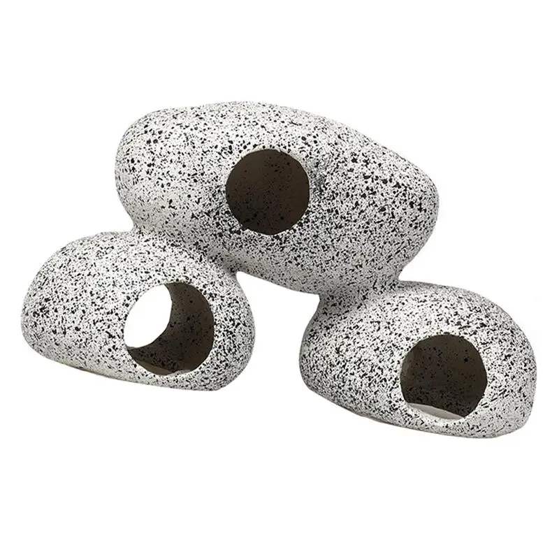 

1pc Creative Premium Multifunctional Fish Hideaway Stone Fish Rest Stone Fish Tank Decor