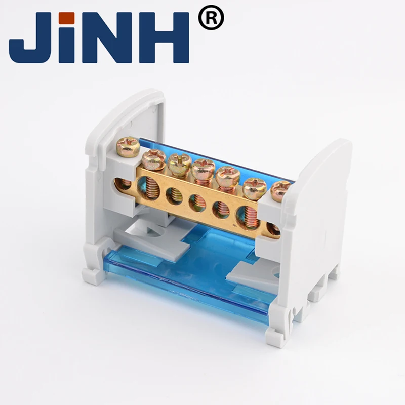 Клеммная колодка на Din-рейку распределительный блок модульный винт медное