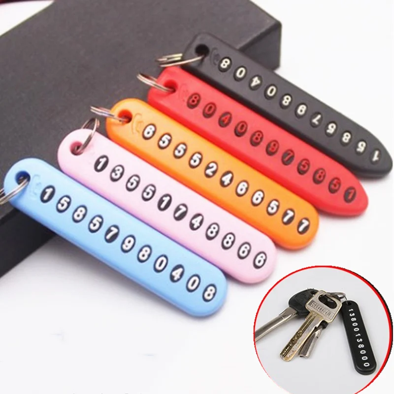 1 шт. Универсальный анти потерянный телефон номерной знак кулон брелок для