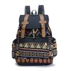 Женский холщовый винтажный рюкзак этнический рюкзак в стиле Бохо школьная сумка