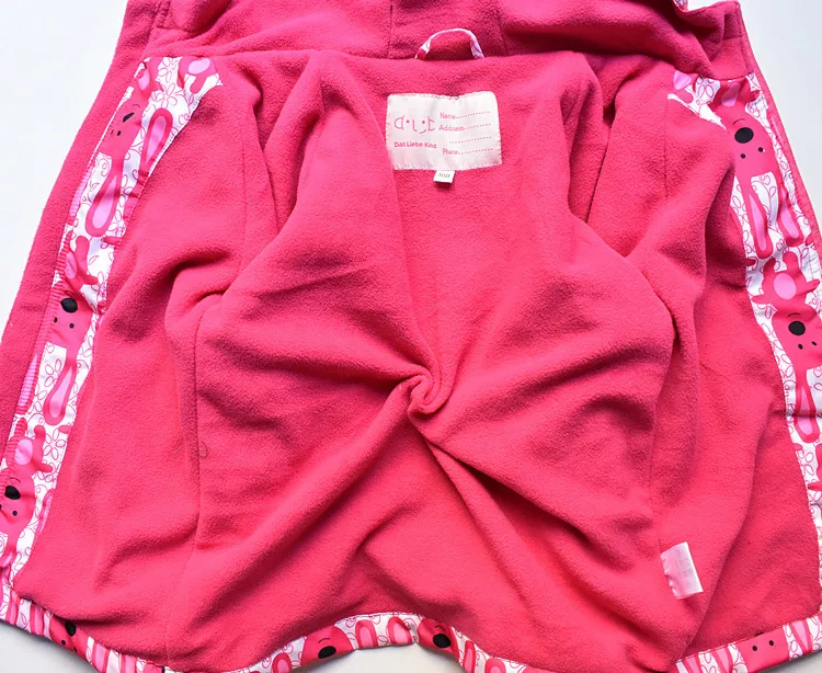 New sprig autumn child kid clothes baby boys girls windproof waterproof jackets double-deck polar fleece coats | Детская одежда и