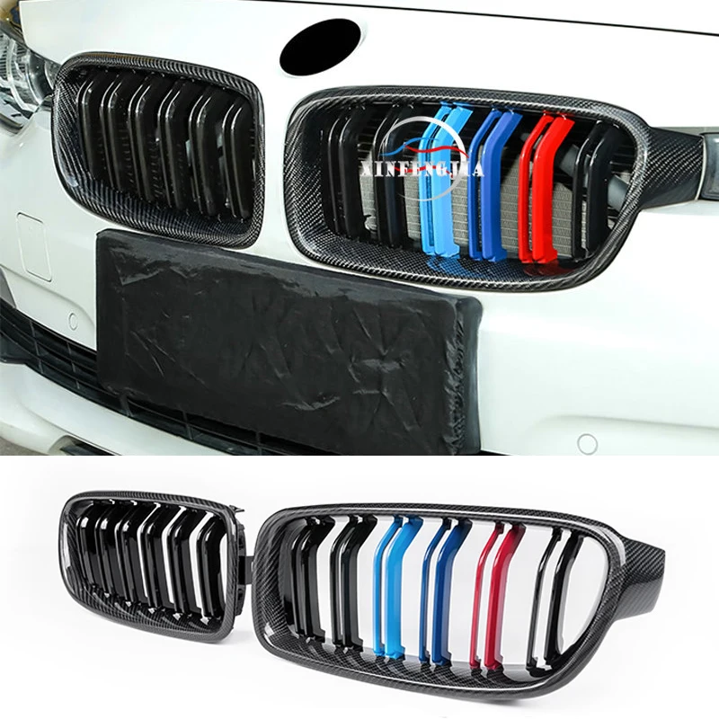 Для BMW 3 4 серии 3GT F34 F30 F31 F36 F32 F33 2 шт. Передняя двухполюсная Спортивная решетка