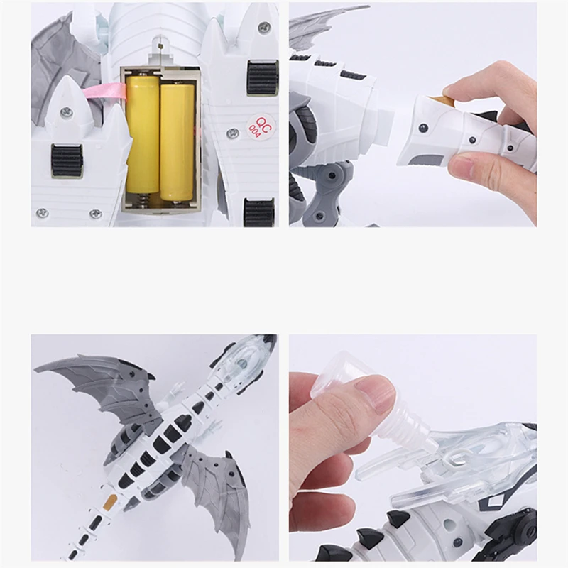 Pulverizador de dinosaurios para ni&ntilde;os, Robot Pterosaurio, Columpio de dibujos animados, modelo de Animal, Dinosaurio inteligente electr&oacute;nico, juguetes de regalo-3