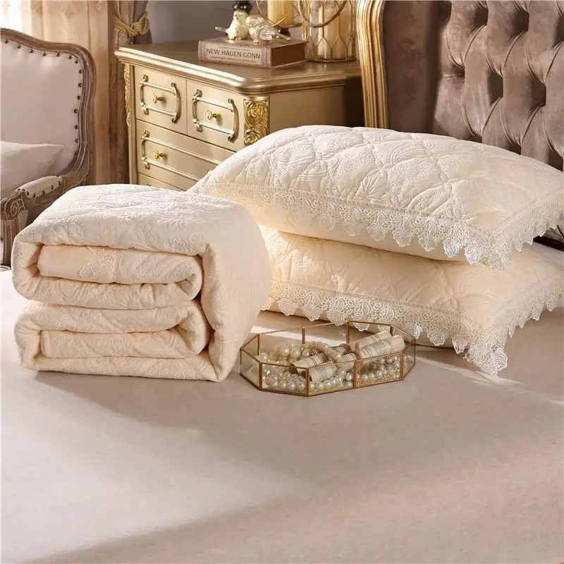 Желтый роскошный Европейский Стиль флисовое покрывало из ткани наволочки для