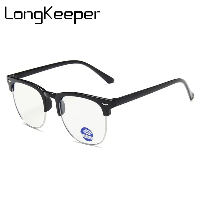 Модные детские очки с блокировкой синего света оптическая оправа круглые