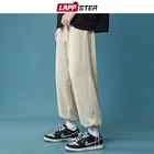 Джоггеры LAPPSTER мужские в стиле Харадзюку, однотонные модные спортивные брюки в корейском и японском стиле, винтажные повседневные мешковатые штаны, 8 цветов, лето 2022