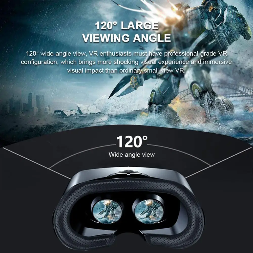 Универсальный VRG PRO VR гарнитура очки для путешествий 5 ~ 7 дюймов смартфон фильмы на