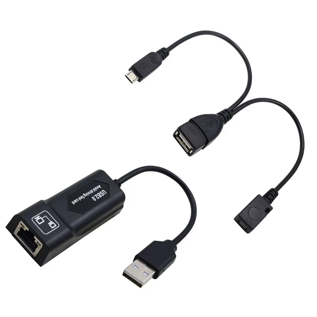 

USB 2,0 к RJ45 адаптер/2X Mirco USB кабель LAN Ethernet адаптер для Amazon Fire TV 3 или Stick GEN 2
