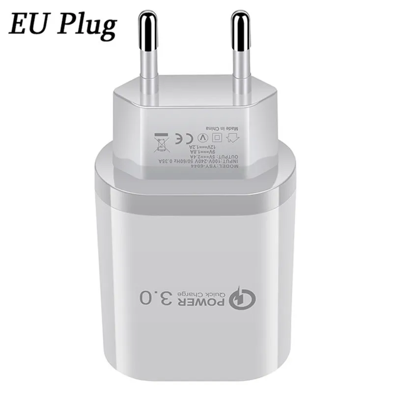 Быстрое зарядное устройство QC 3 0 USB и кабель передачи данных типа C для телефона