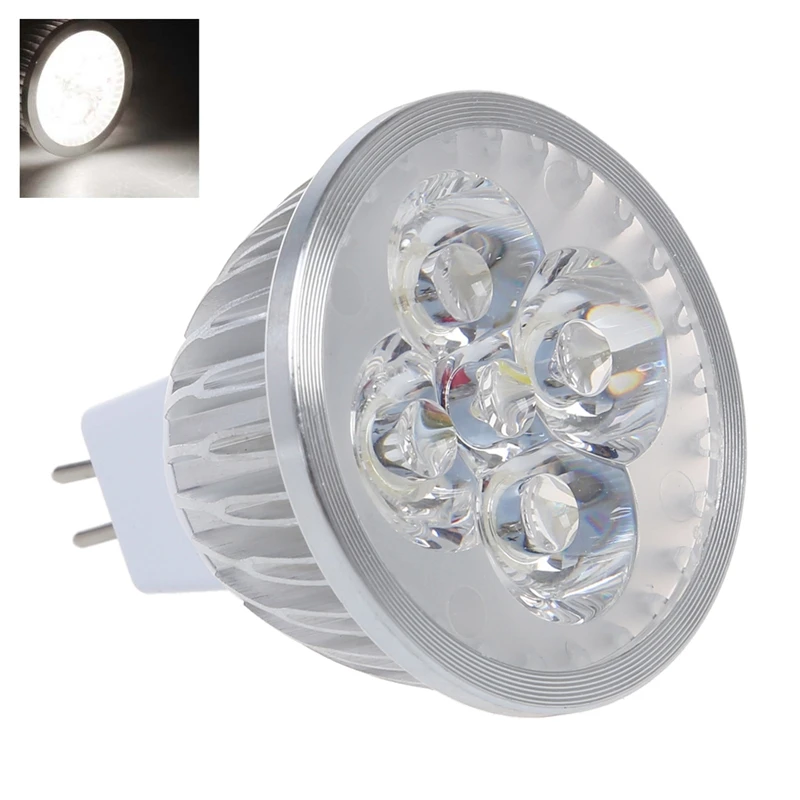 MR16 Светодиодная лампа 4 DC12V белый свет проектор высокой мощности|Светильники| |