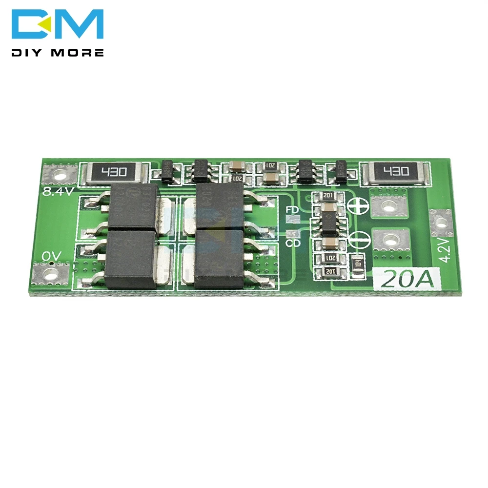 2S 10A 20A 7,4 V 8,4 V 18650 полимерная литиевая батарея защита BMS плата Стандартный баланс Модуль Diy Электронный