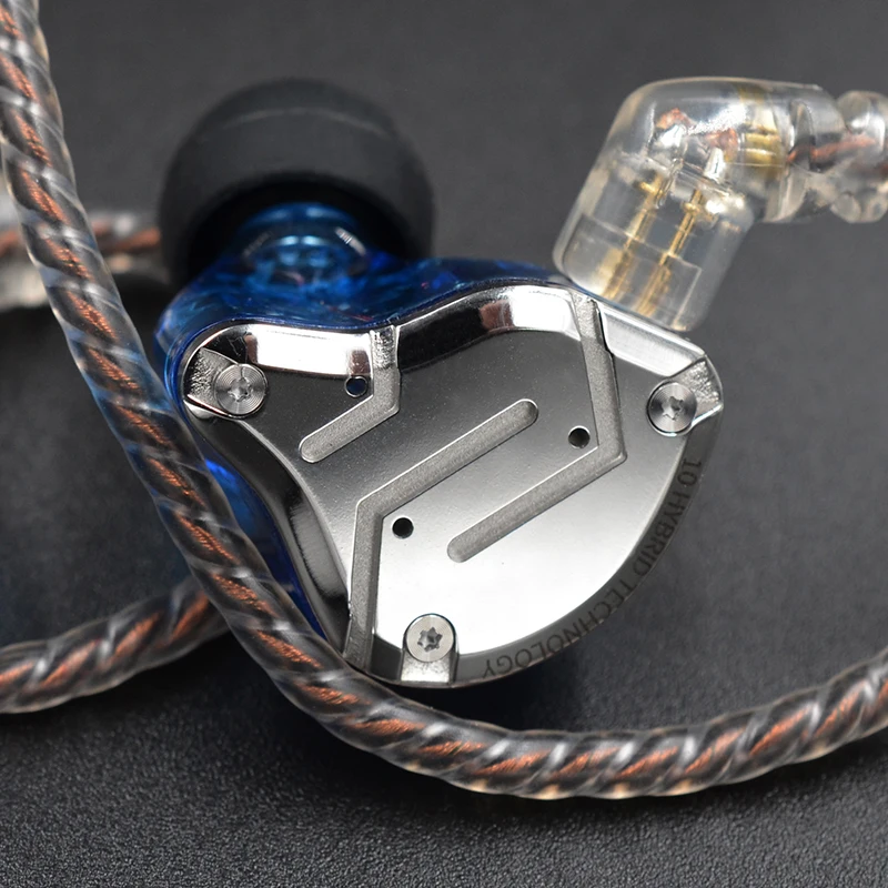 KZ ZS10 PRO 1DD + 4BA HIFI металлическая гарнитура гибридные наушники вкладыши Спортивная