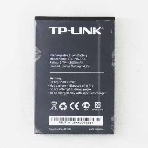 5 шт./лот 2000 мА · ч TBL-71A2000 для TP-Link TL-TR861 2000L TL-TR761 M5250 M5350 M7000 M7200 M7300 4G LTE Аккумулятор для модема-маршрутизатора Wi-Fi
