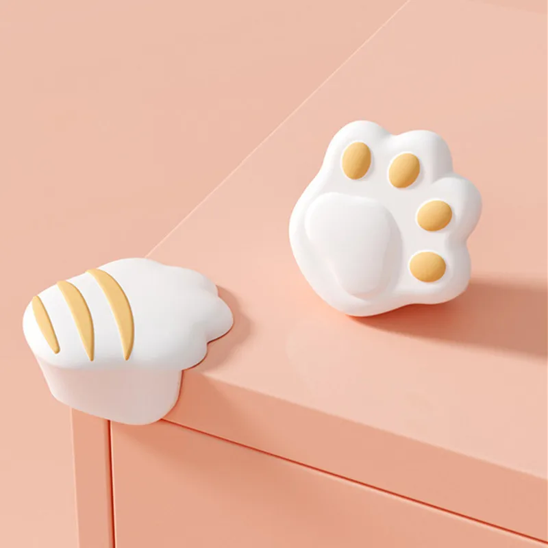 Детский силиконовый защитный уголок защита для углов мебели в виде кошачьей