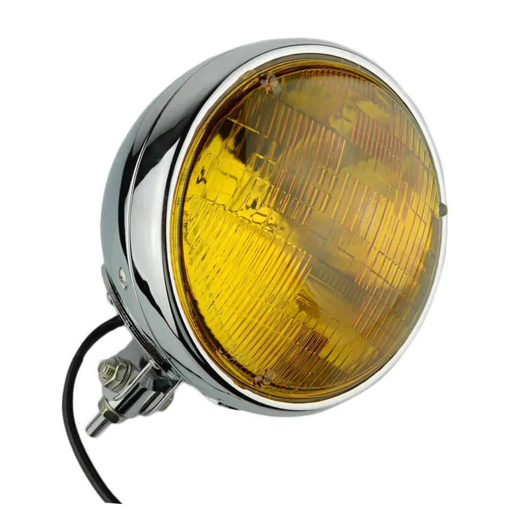 Винтажная фара с креплением снизу 7 дюймов Универсальный мотоциклетный