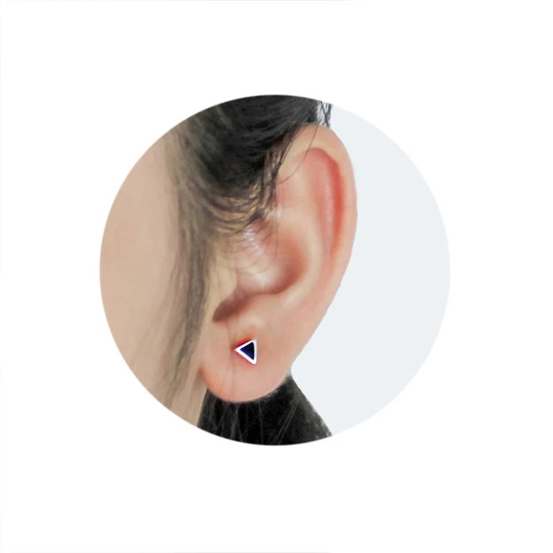 Серьги-гвоздики trustdave из стерлингового серебра 925 пробы с черной звездой и