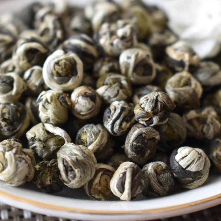 China Ecology Organic BaiHao Jasmine Dragon Pearl Tea Flowers tea Beads Flower Pearls Bead Fujian Green | Дом и сад