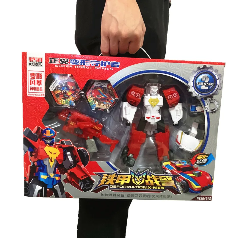 Большая детская коробка для мальчиков подарок модель робота-деформации военная