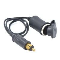 dc 12v 24v for bmw din hella motorcycle charger socket outlet convert to car cigarette lighter adapter power lead cable eu plug