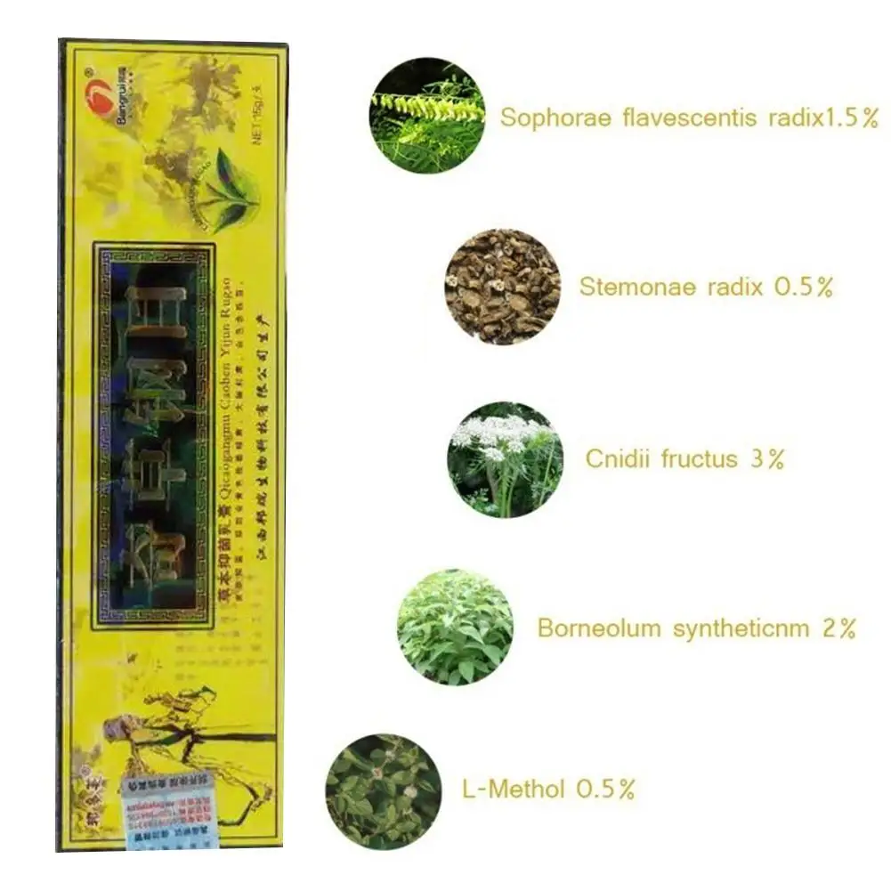 Китайский традиционный травяной крем для кожи лечения псориаза дерматита экземы