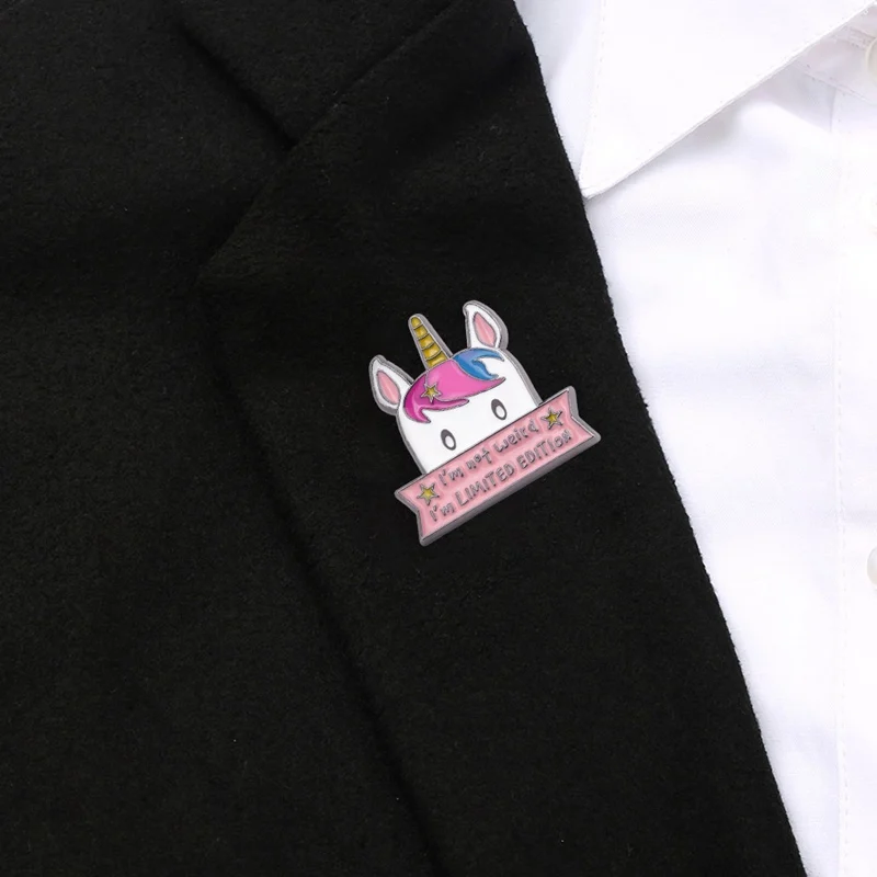 Высокое качество я не странно Ограниченная серия эмалированные булавки в виде