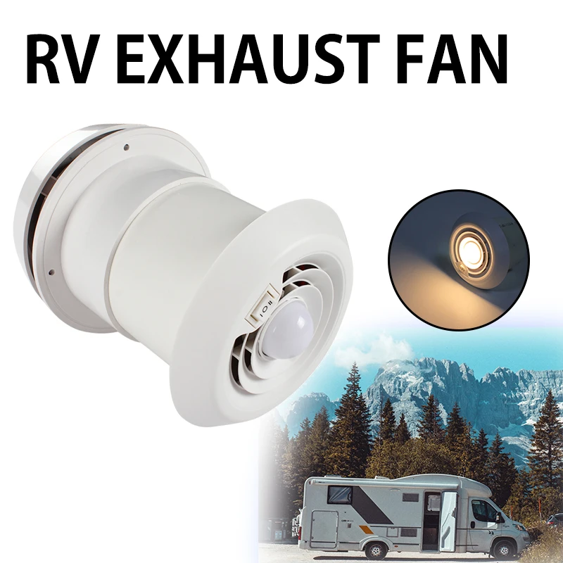 TYTXRV Camper Trailer Motor Exhaust Fan RV Energy-saving Roof Vent Noiseless Cooling Exhaust Fan